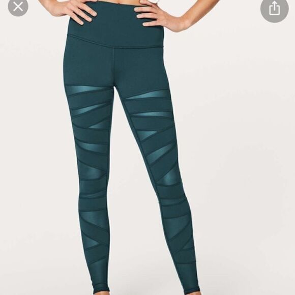 Lululemon tech mesh wunder under leggings sz 2 - Picture 1 of 2